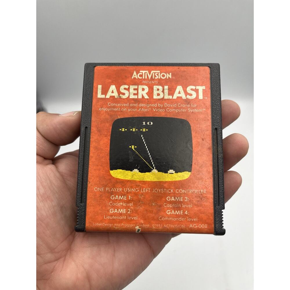 Laser Blast Atari 2600 1981 TESTED, Working